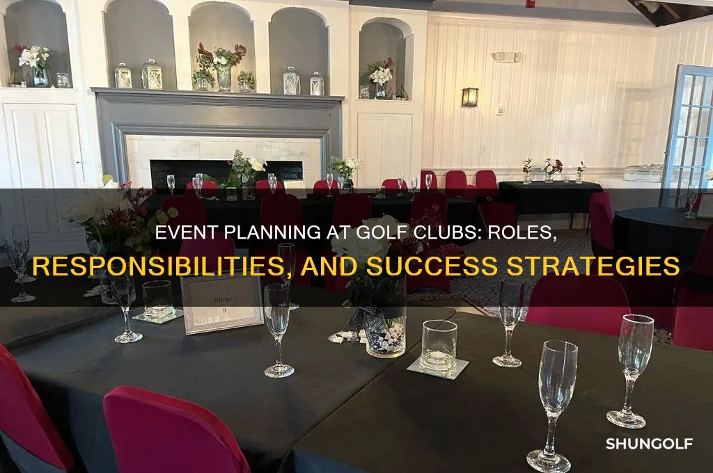 what does an event planner at a golf club do