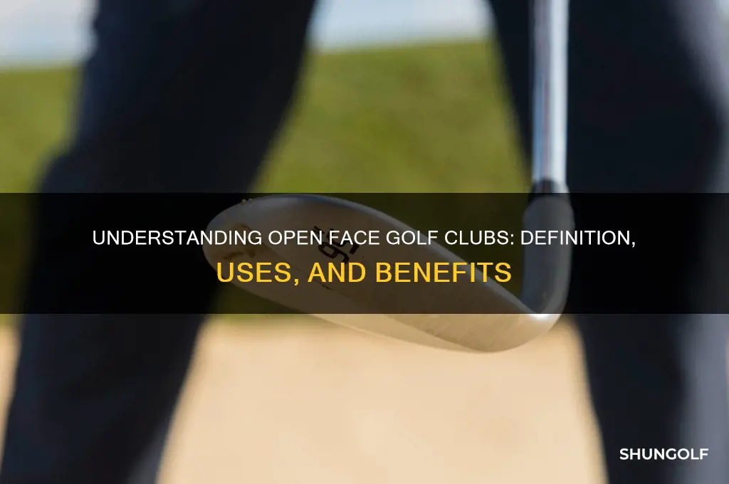 what does an open face golf club mean