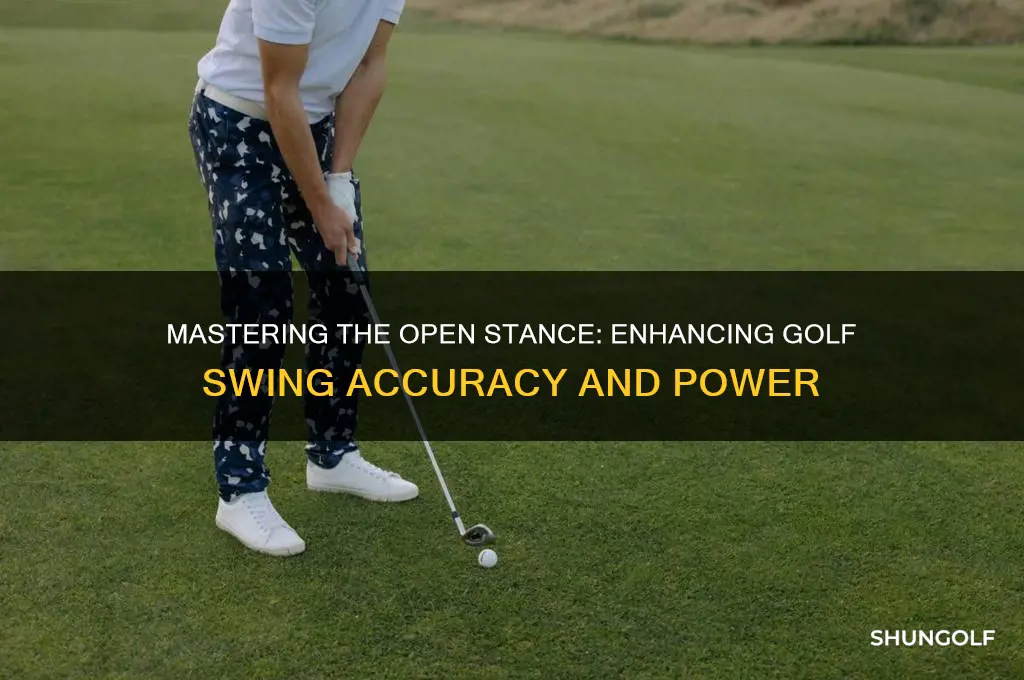 what does an open stance in golf do
