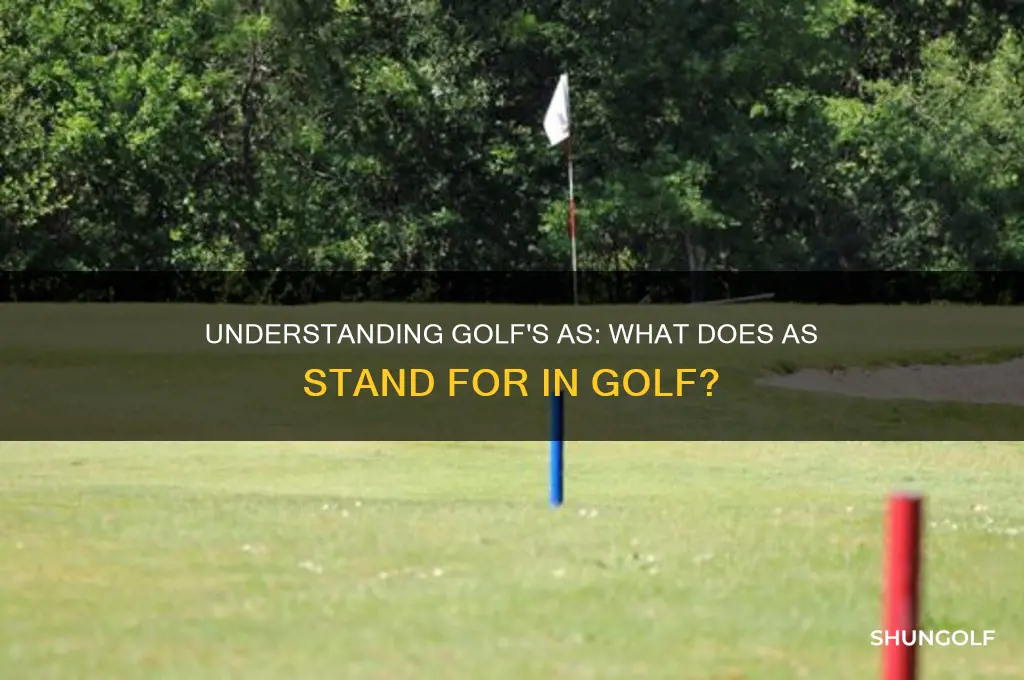 what does as stand for in golf