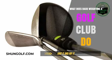 Back Weighting Golf Clubs: Enhancing Swing Control and Ball Flight