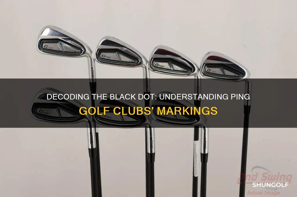 what does black dot mean on ping golf clubs