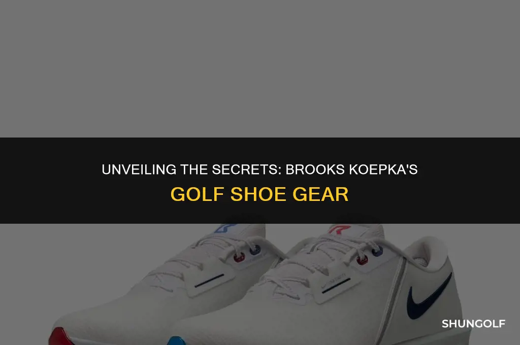 what does brooks koepka have on his golf shoe