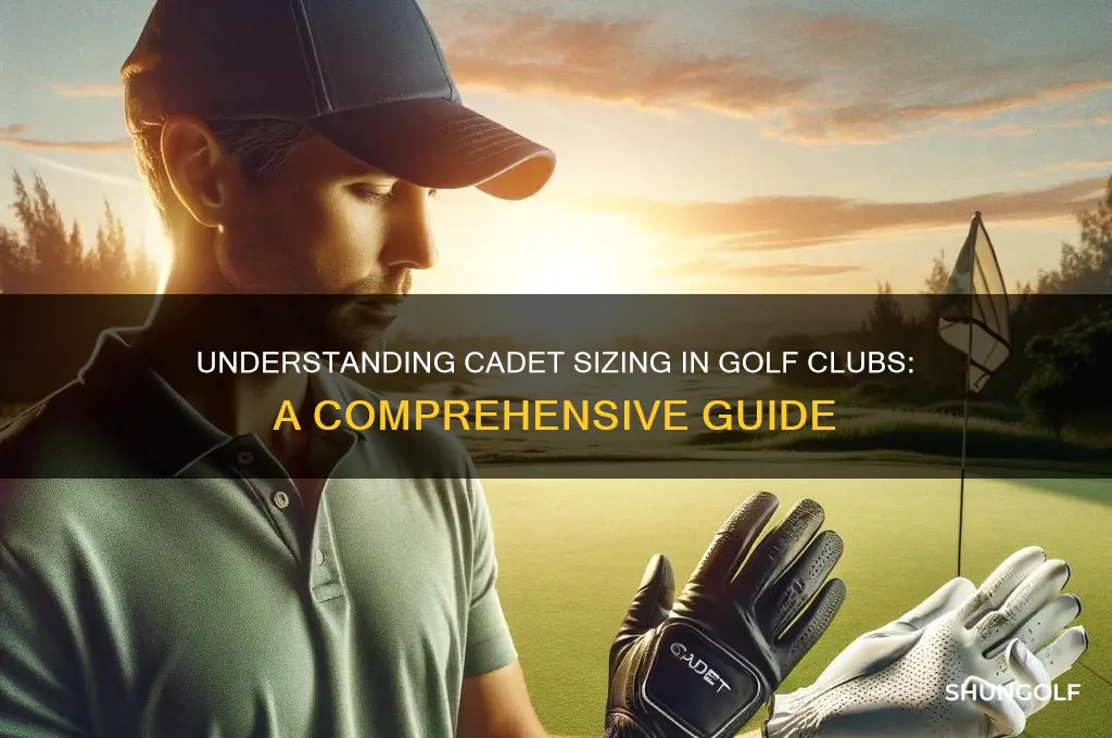what does cadet sizing mean in golf clubs