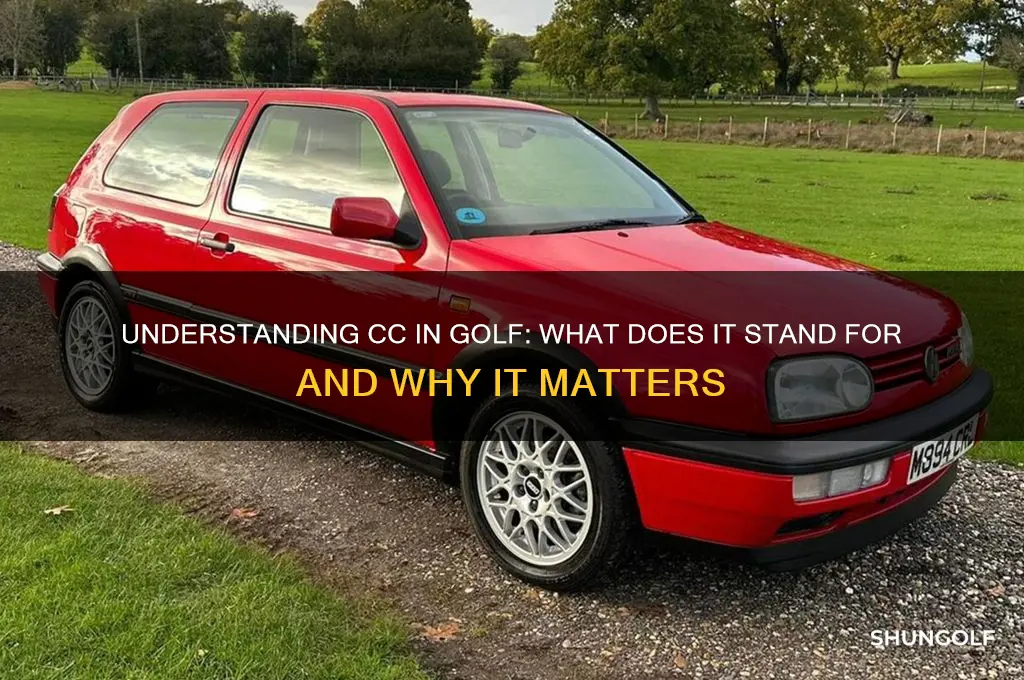 what does cc stand for in golf