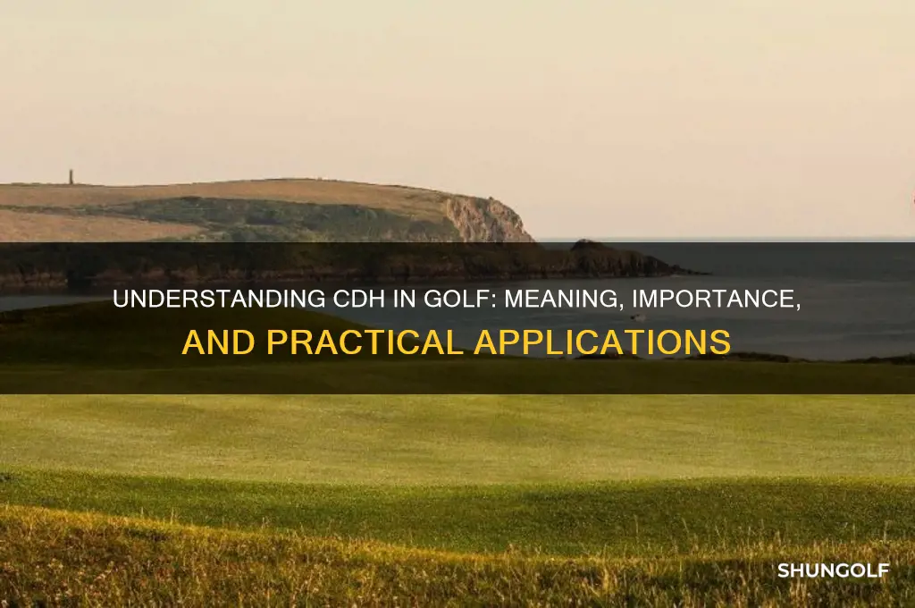 what does cdh stand for in golf