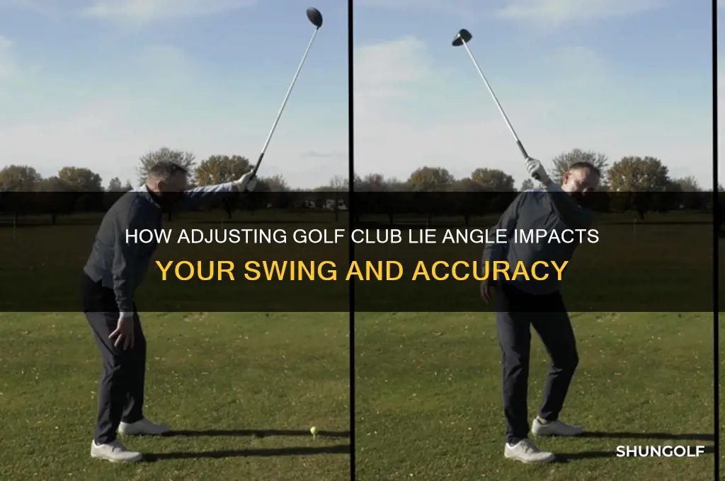 what does changing the lie of a golf club do