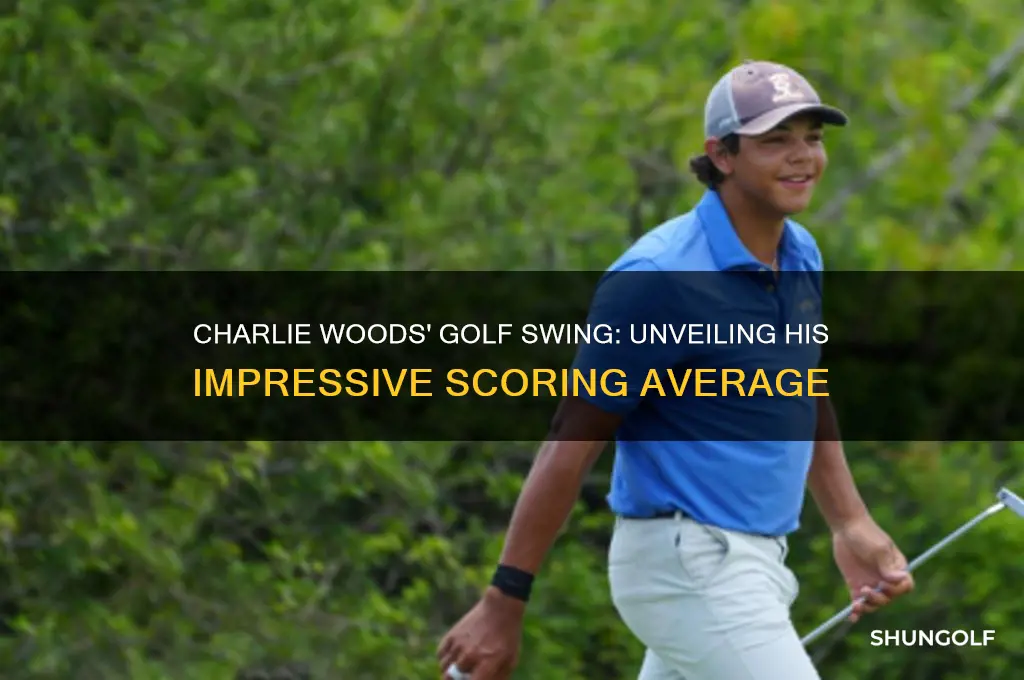 what does charlie woods shoot in golf