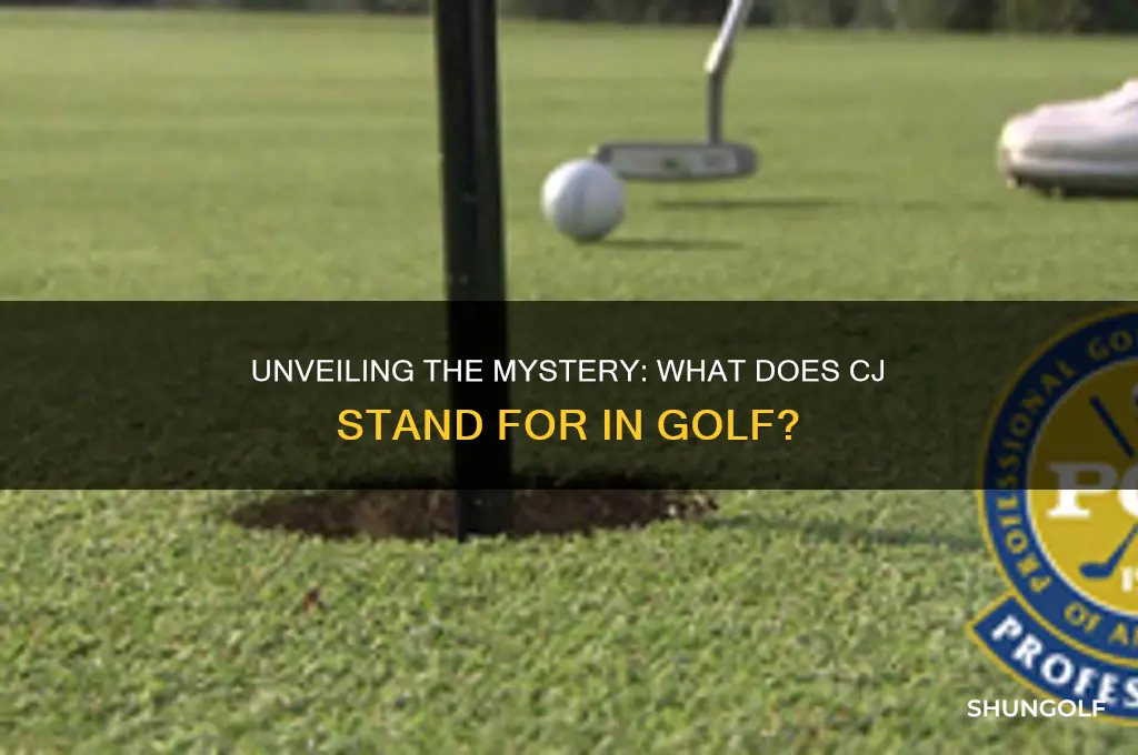 what does cj stand for in golf