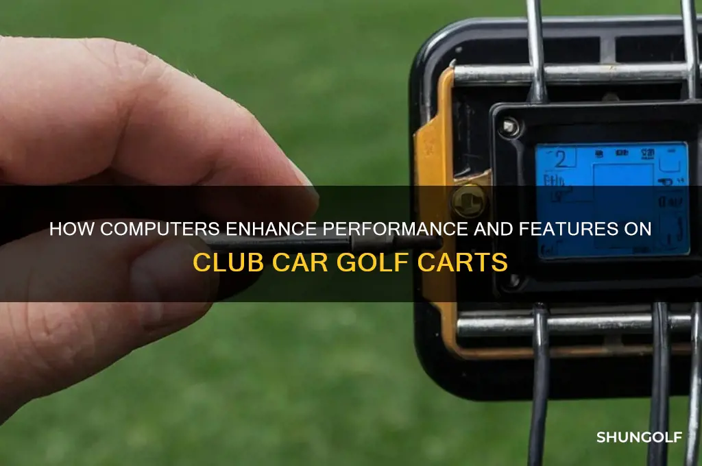 what does computer do on a club car golf cart
