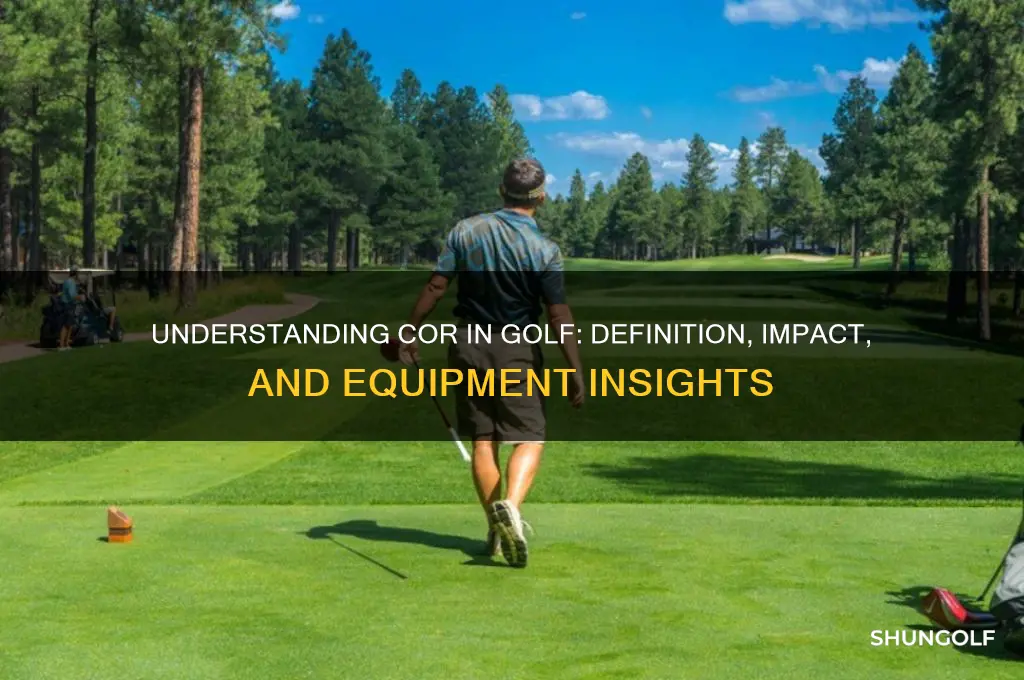 what does cor stand for in golf