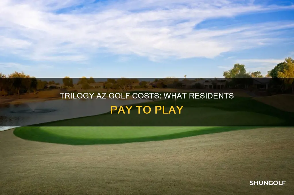 what does cost to golf at trilogy az for residents