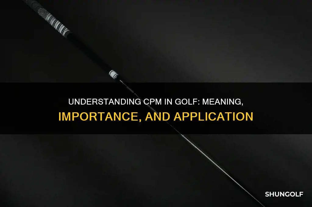 what does cpm stand for in golf