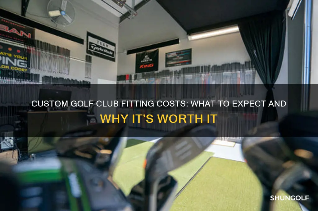 what does custom fitting cost for golf clubs