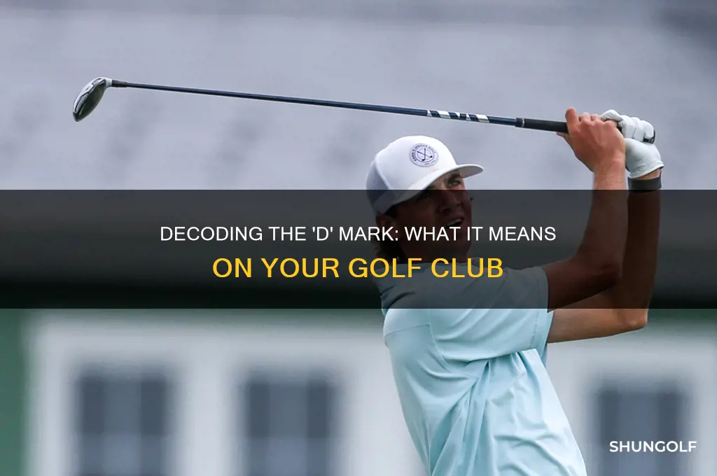 what does d mean on a golf club