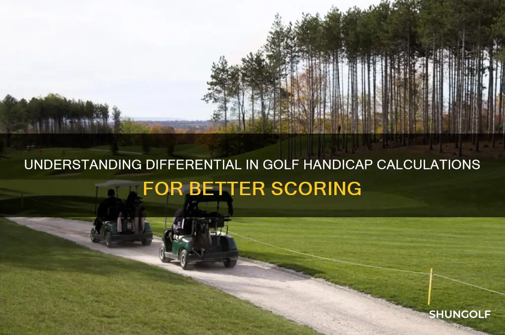 what does differential mean in golf handicap