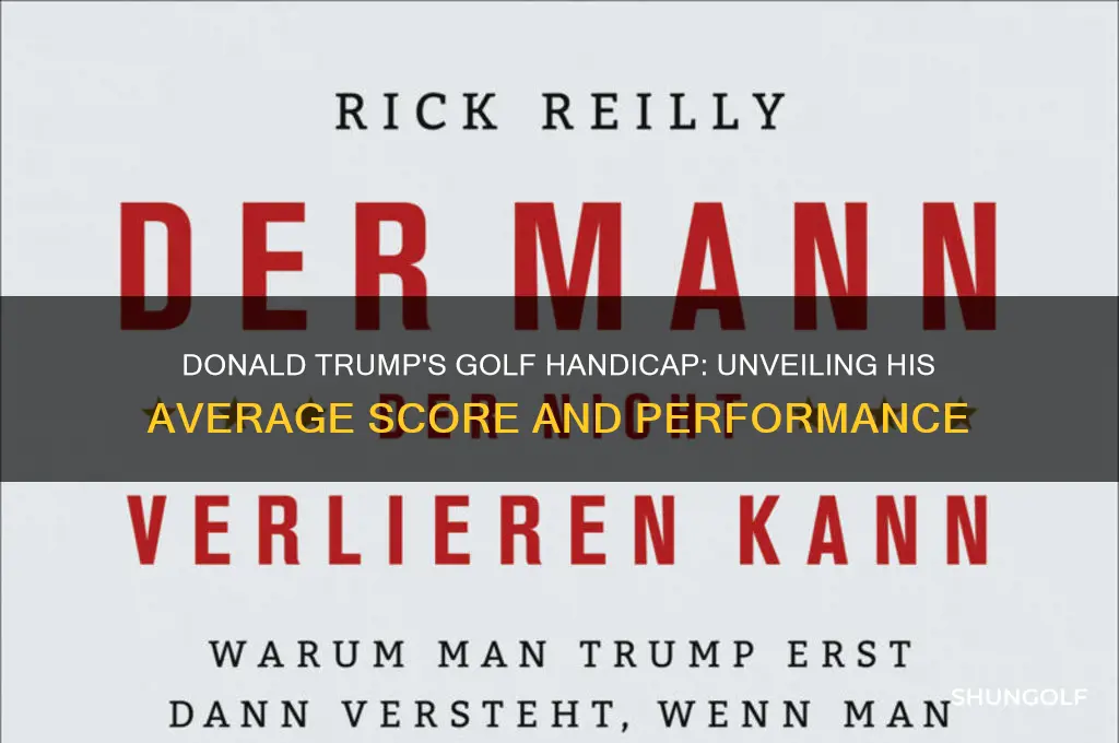 what does donald trump average at golf