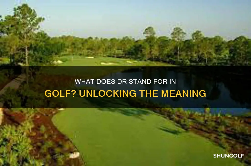 what does dr stand for golf