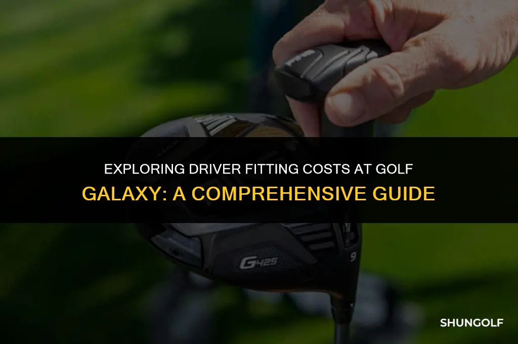 what does driver fitting cost at golf galaxy