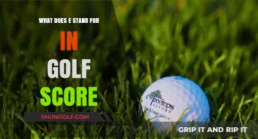 Decoding Golf's E: What Does It Mean in Your Scorecard?