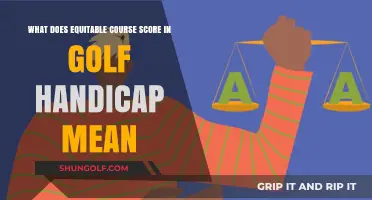 Understanding Equitable Course Score in Golf Handicap Calculations
