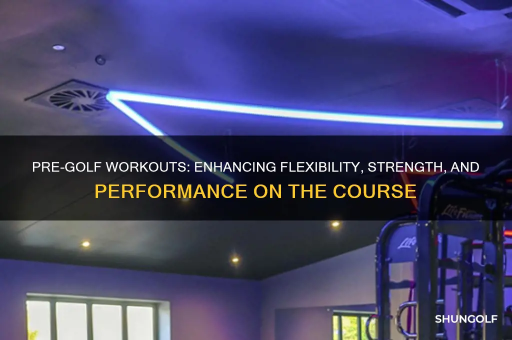 what does exercising before golfing help with
