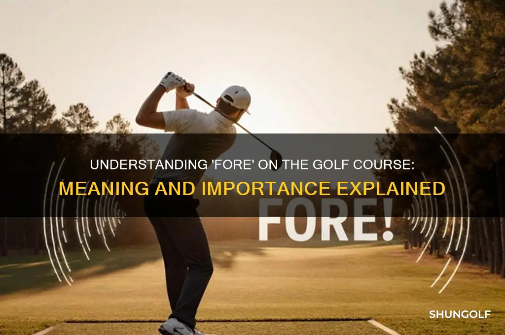 what does fore mean on the golf course