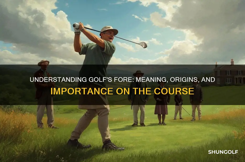 what does fore stand for in golf