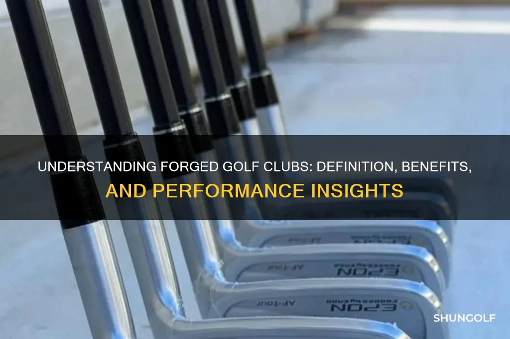 what does forged golf club mean