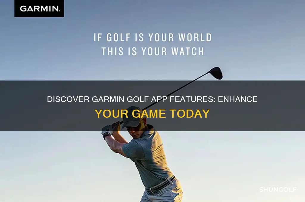 what does garmin golf app do
