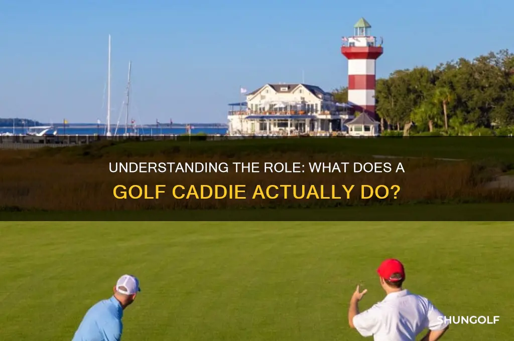 what does golf caddie do