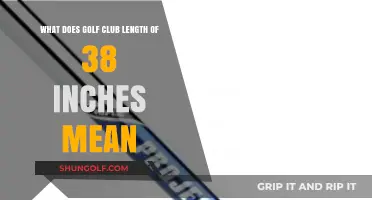 Understanding the Impact of a 38-Inch Golf Club Length