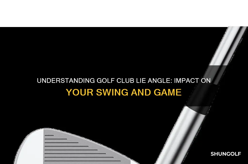 what does golf club lie angle mean