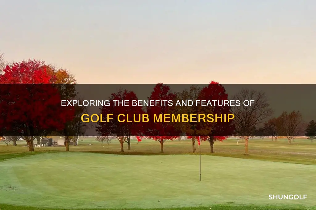 what does golf club membership include