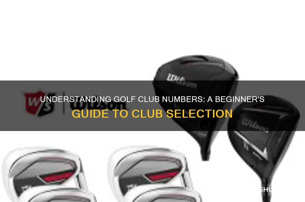 what does golf club numbers mean