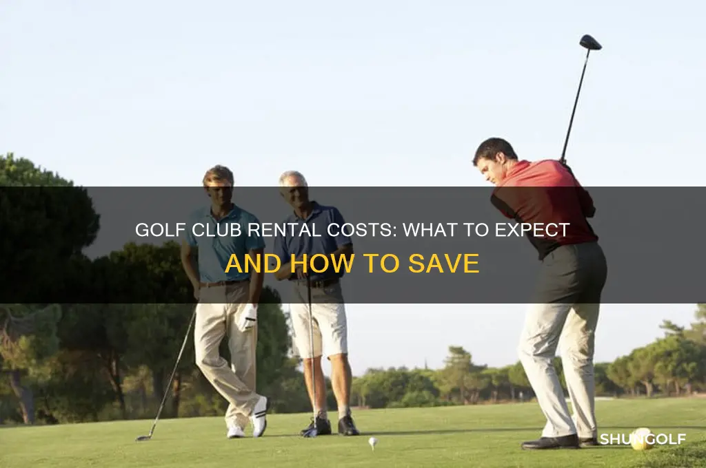 what does golf club rental cost