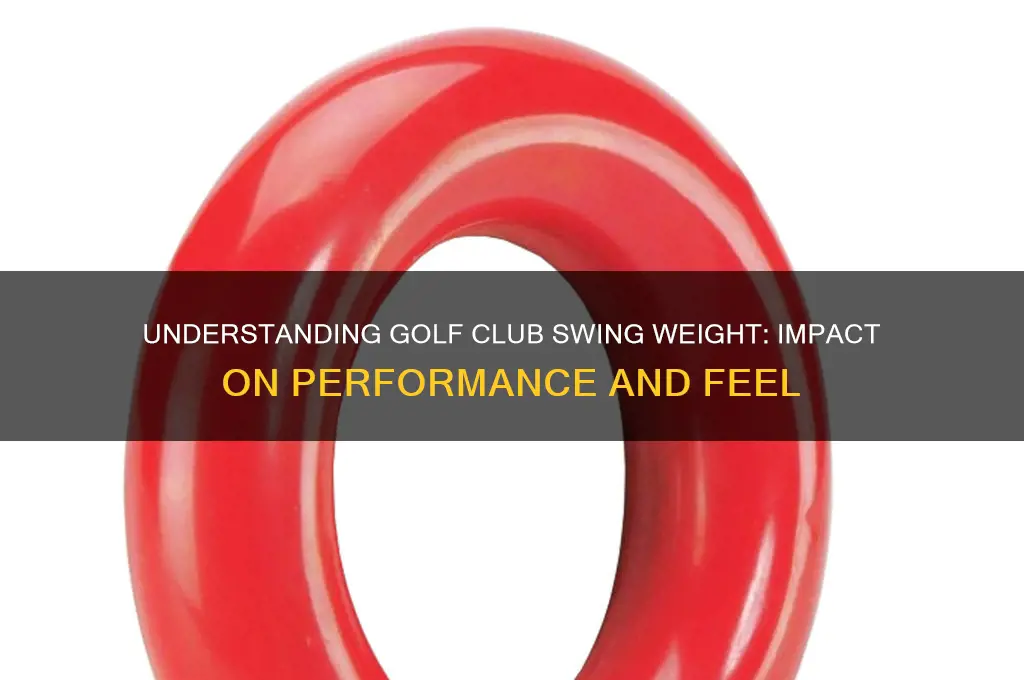 what does golf club swing weight mean