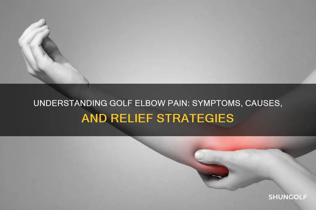 what does golf elbow feel like