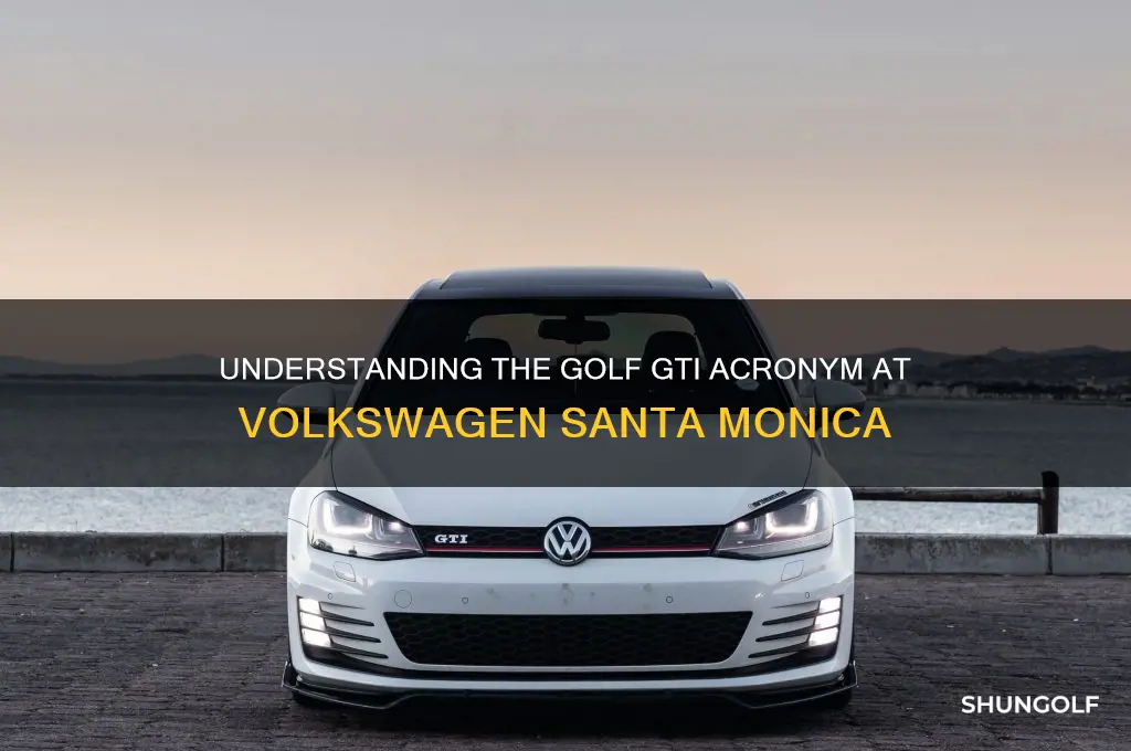 what does golf gti stand for volkswagen santa monica