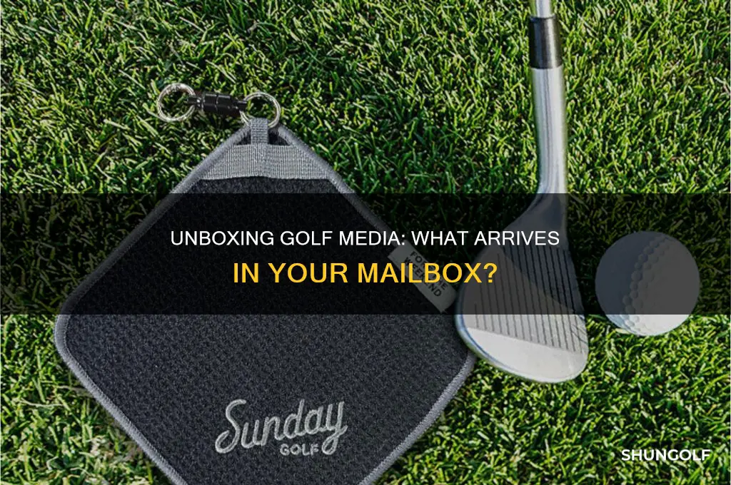 what does golf media send you in the mail