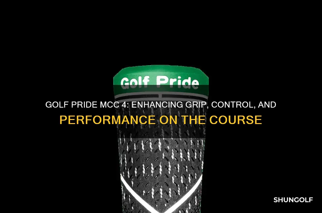 what does golf pride mcc 4 do
