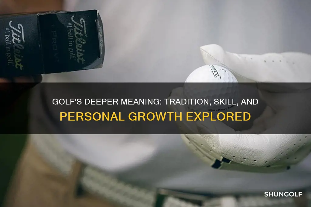 what does golf represent