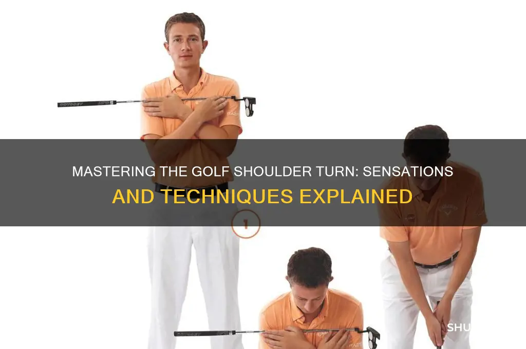 what does golf shoulder turn feel like