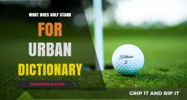 Unraveling the Urban Dictionary Meaning of 'Golf': A Surprising Twist