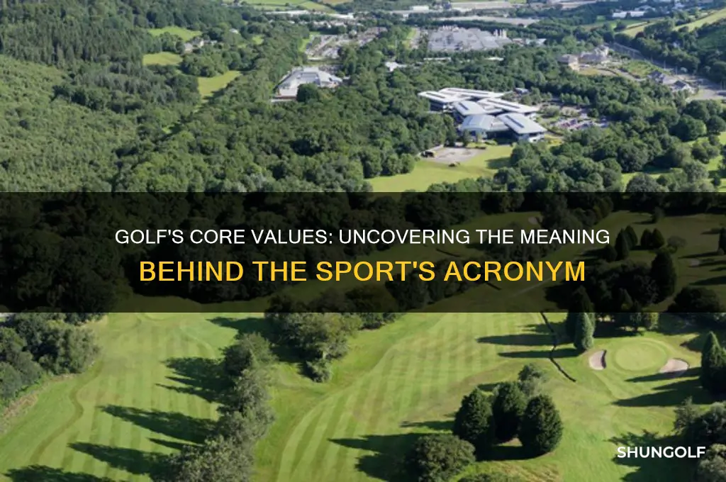 what does golf stand for values