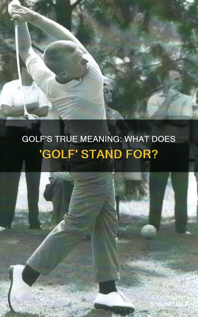 what does golf stand for