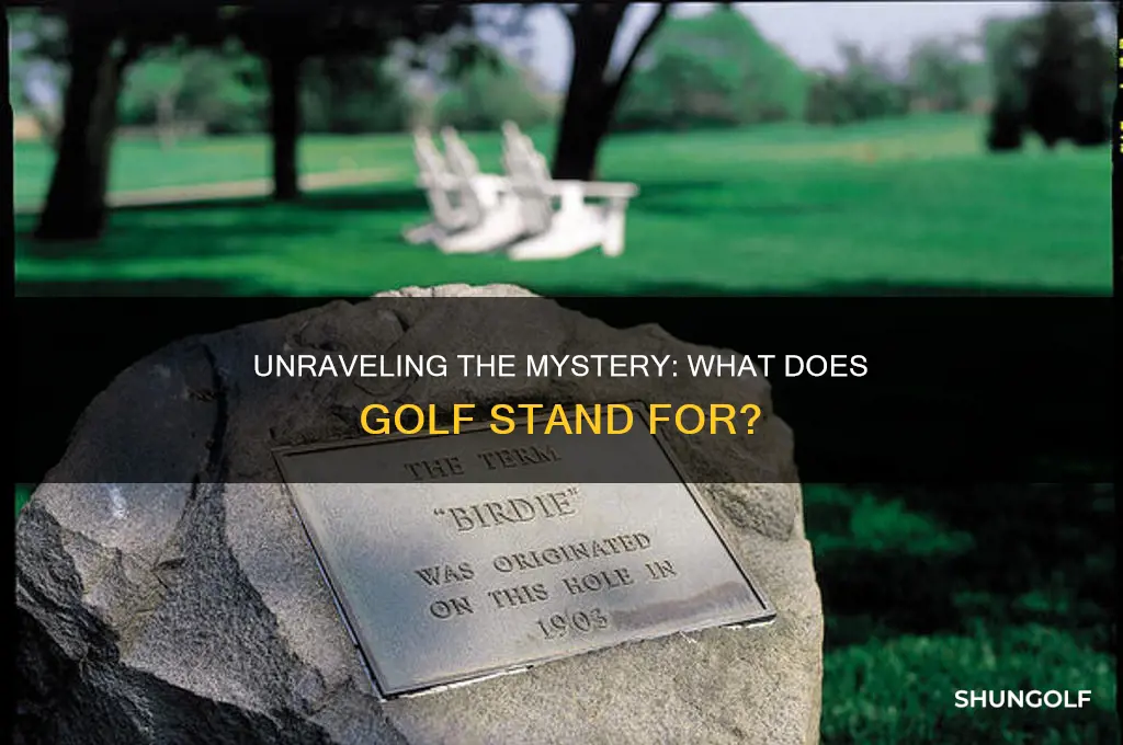 what does golf stand
