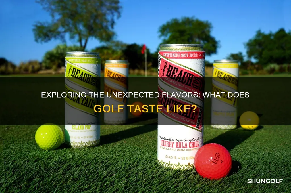 what does golf taste like