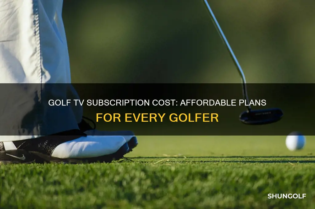 what does golf tv cost