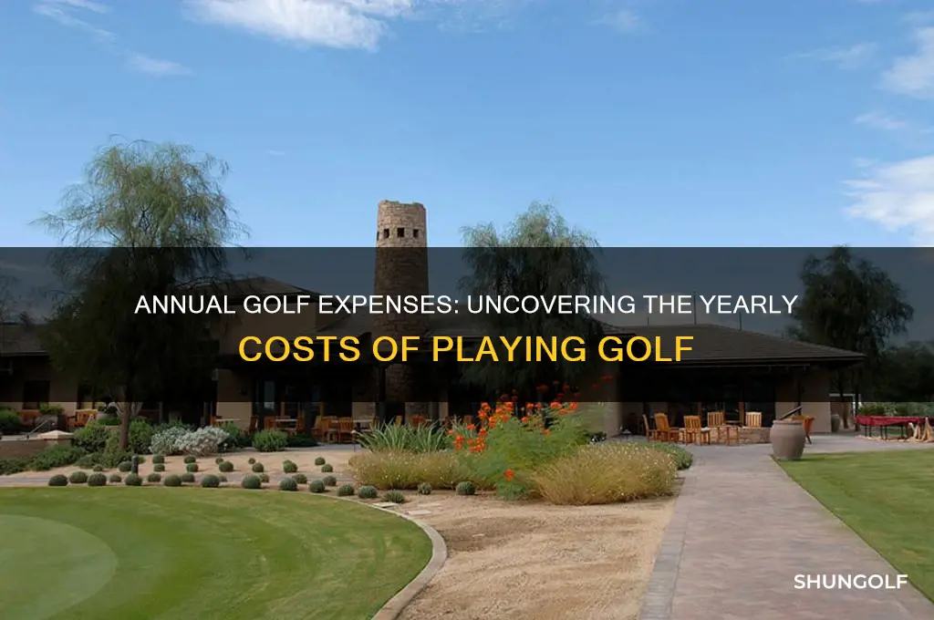 what does golf usually cost a year